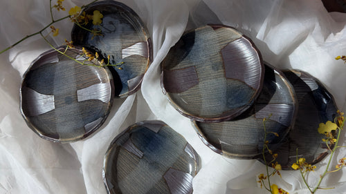 Vintage Japanese Saucers (Set of 6)