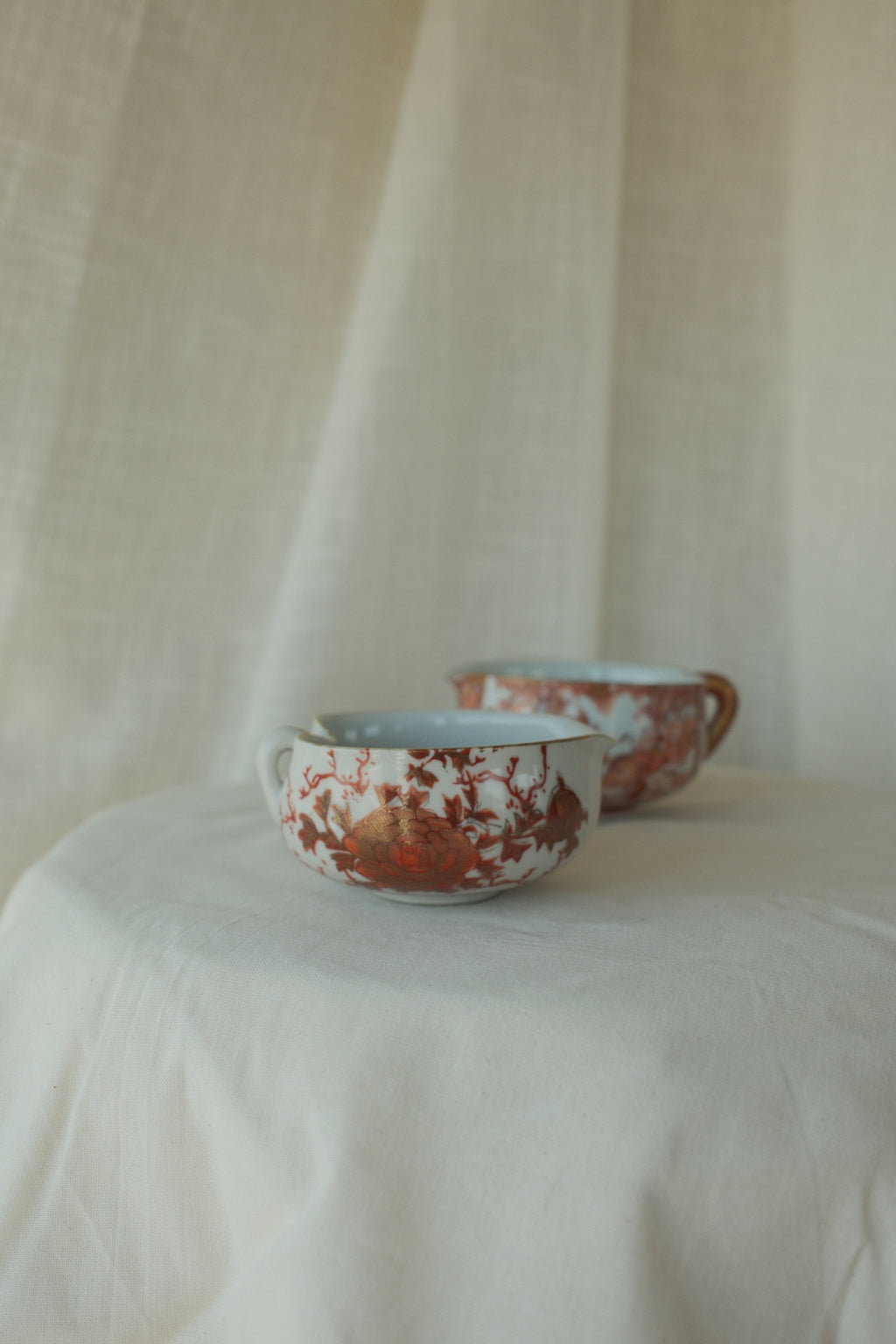 Kutani Tea Bowls (Set of 2)