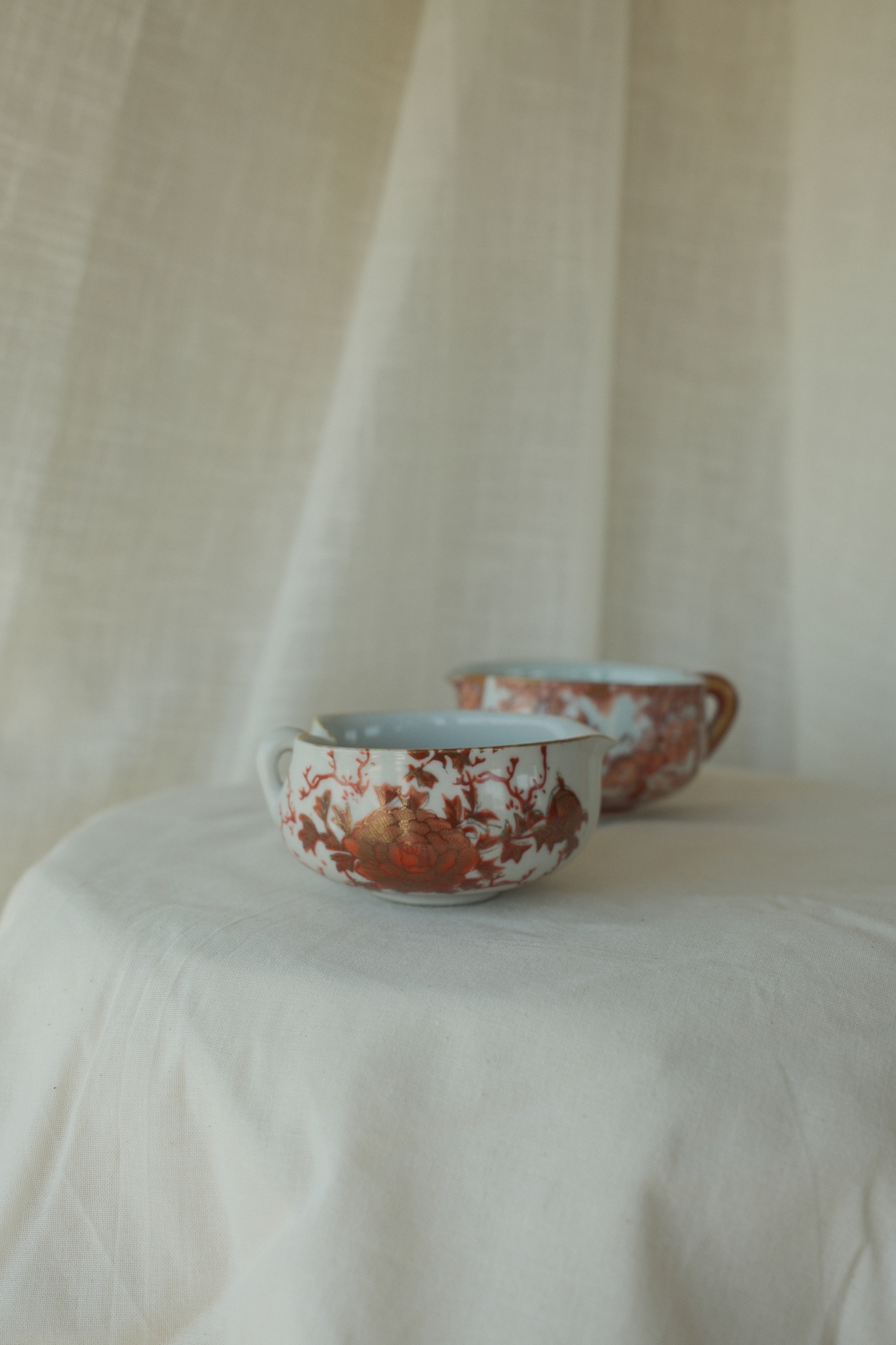 Kutani Tea Bowls (Set of 2)