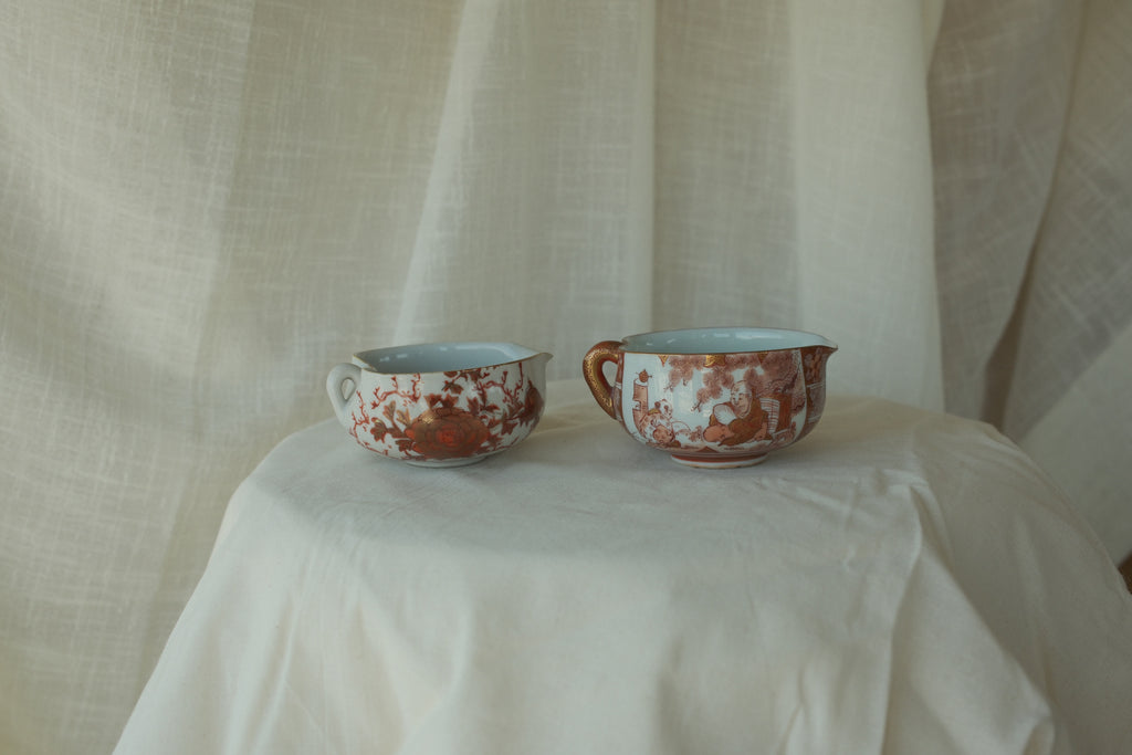 Kutani Tea Bowls (Set of 2)