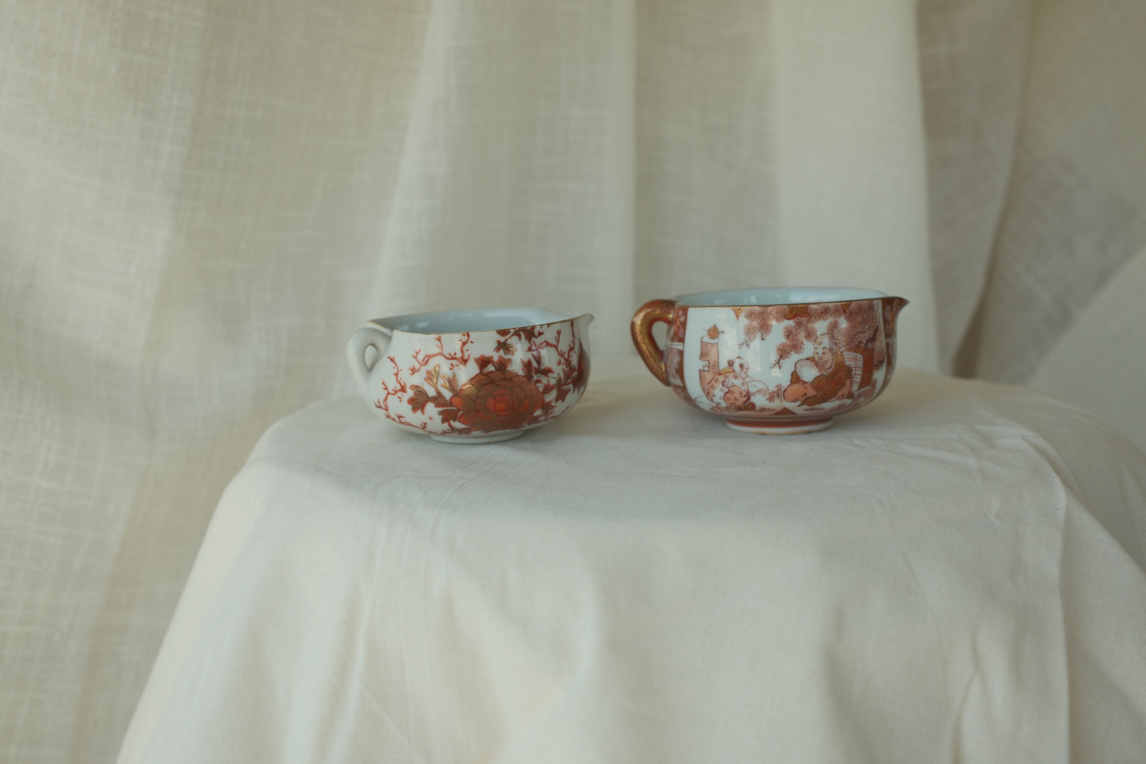 Kutani Tea Bowls (Set of 2)