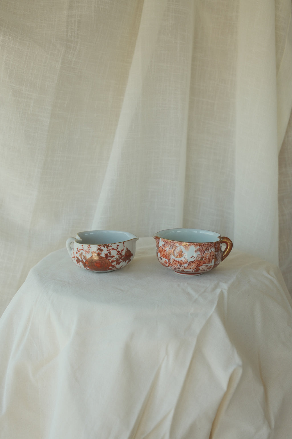 Kutani Tea Bowls (Set of 2)