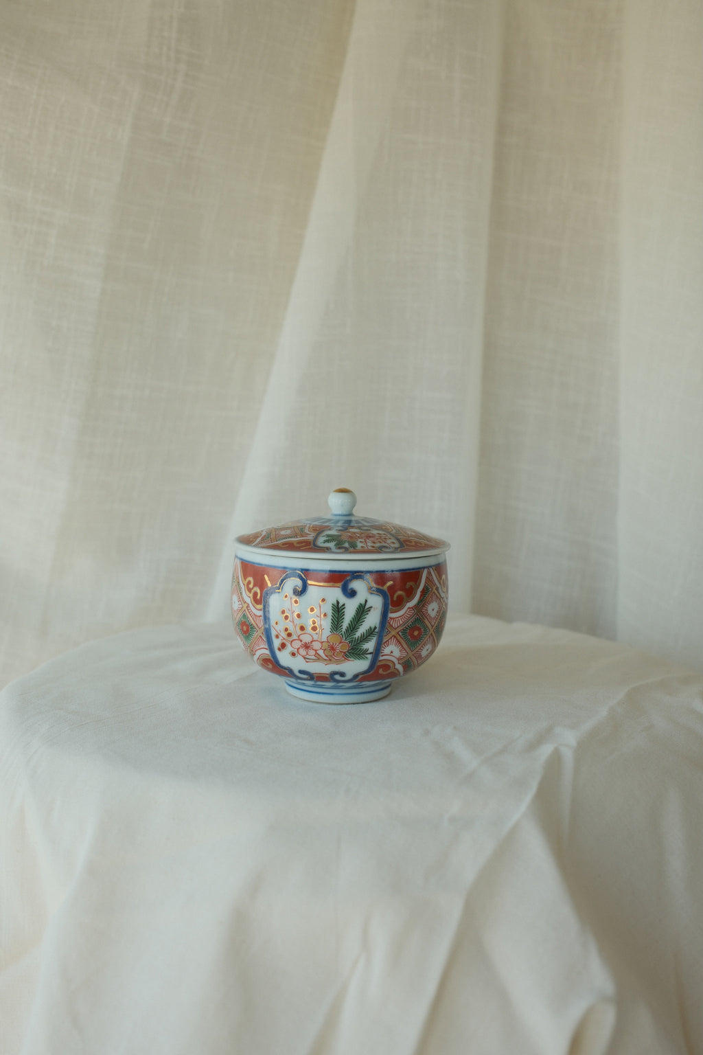 Kutani Ware Lidded Vessel