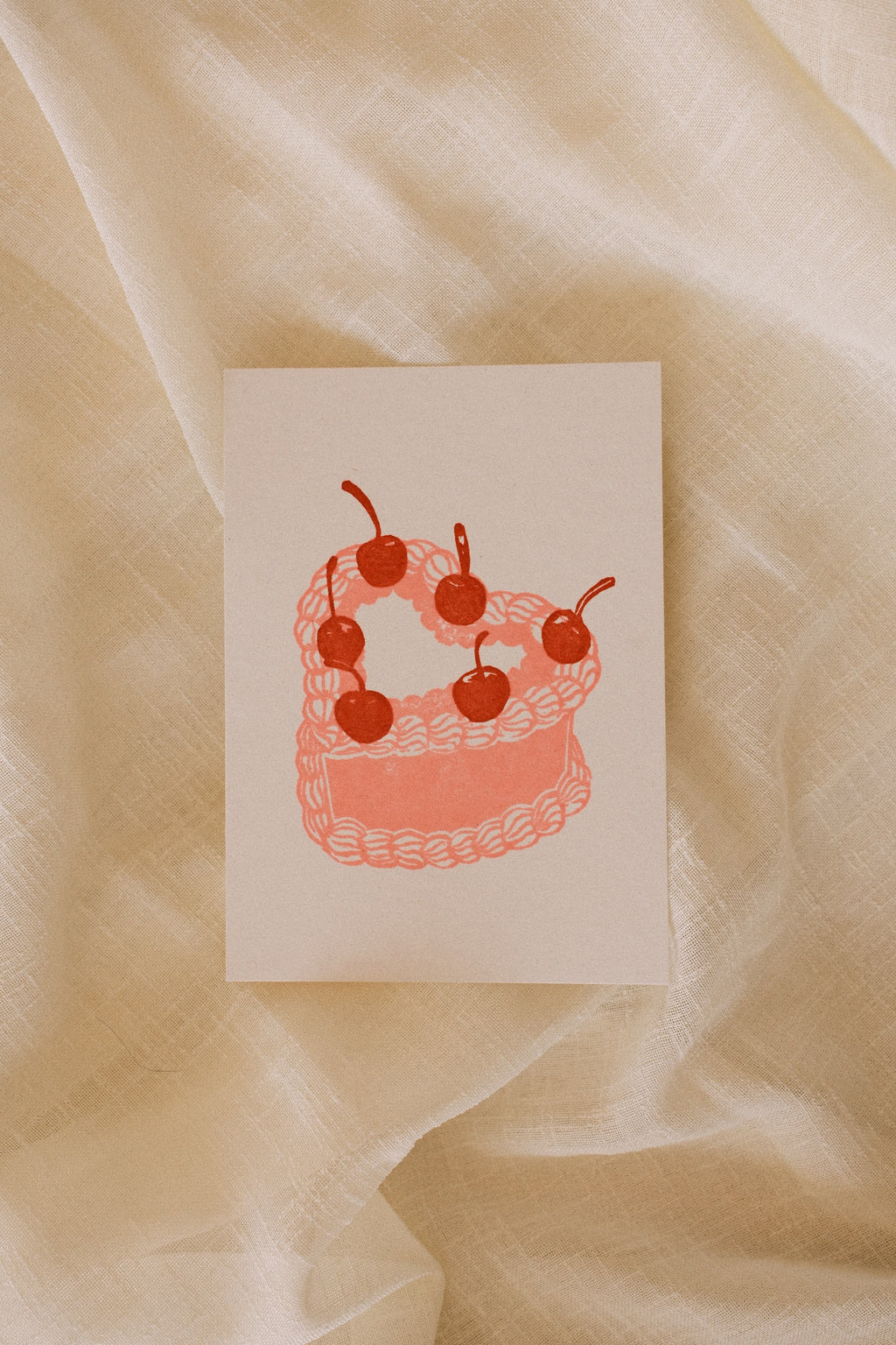 Heart Cake Card (Multiple Sizes)