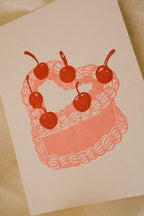Heart Cake Card (Multiple Sizes)