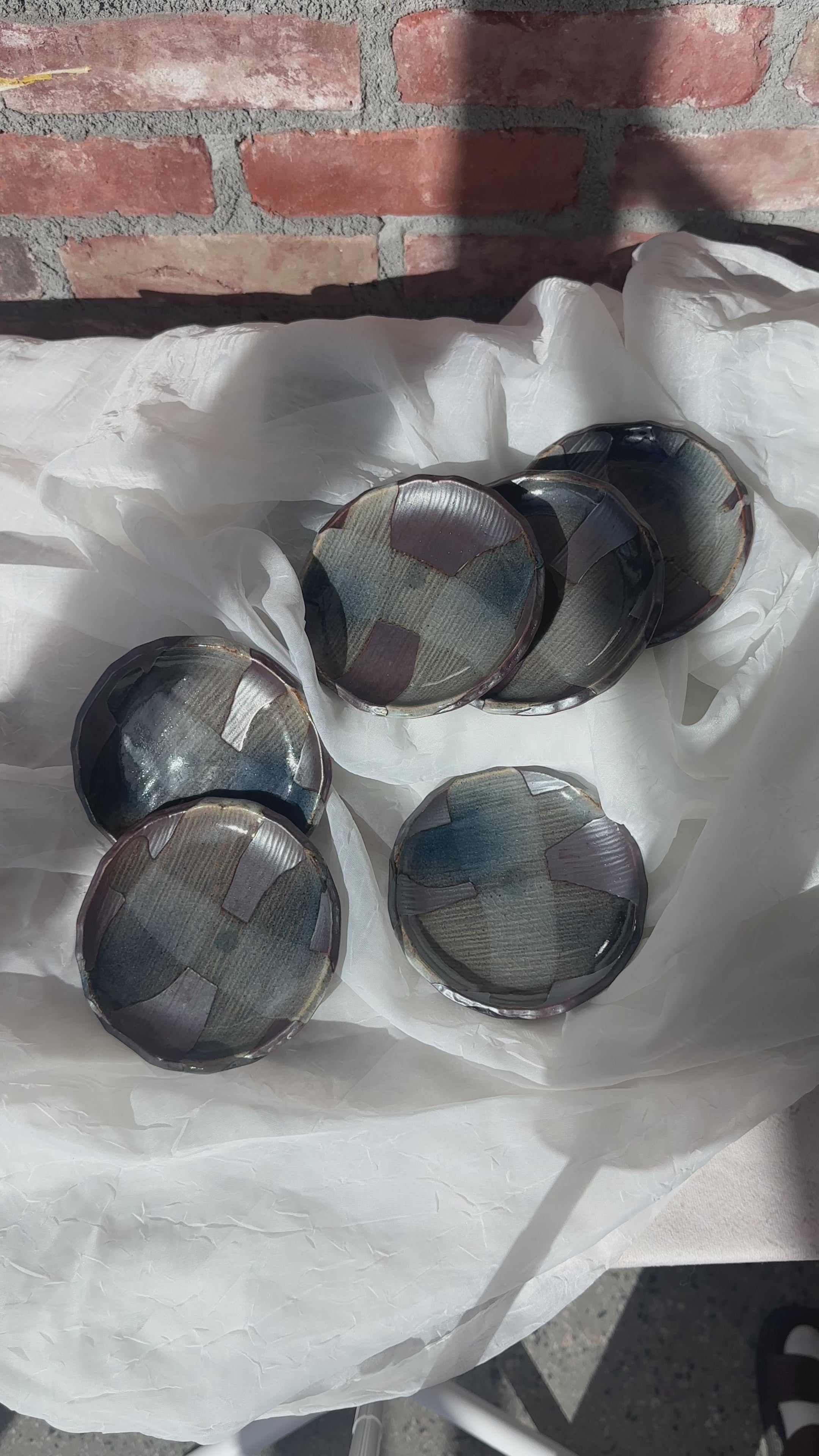 Vintage Japanese Saucers (Set of 6)
